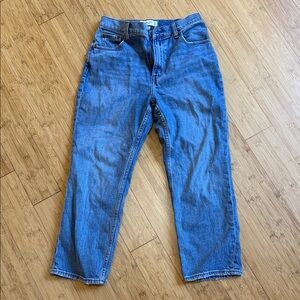 Ankle straight high rise curve love 27P